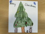 Weihnachtskarten der 4a aus dem Kunstunterricht